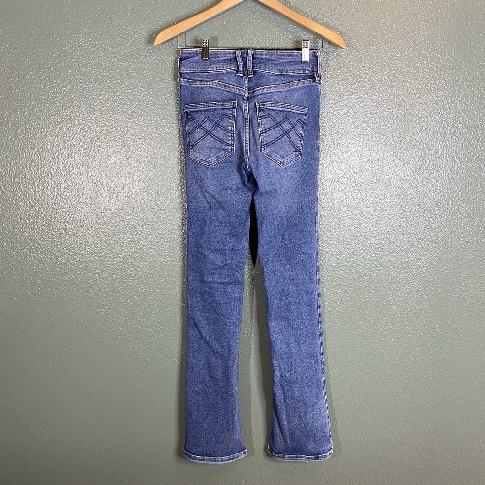 We The Free Bootcut Jeans Womens 26 Blue Stretch Double Button High Rise‎ Boho